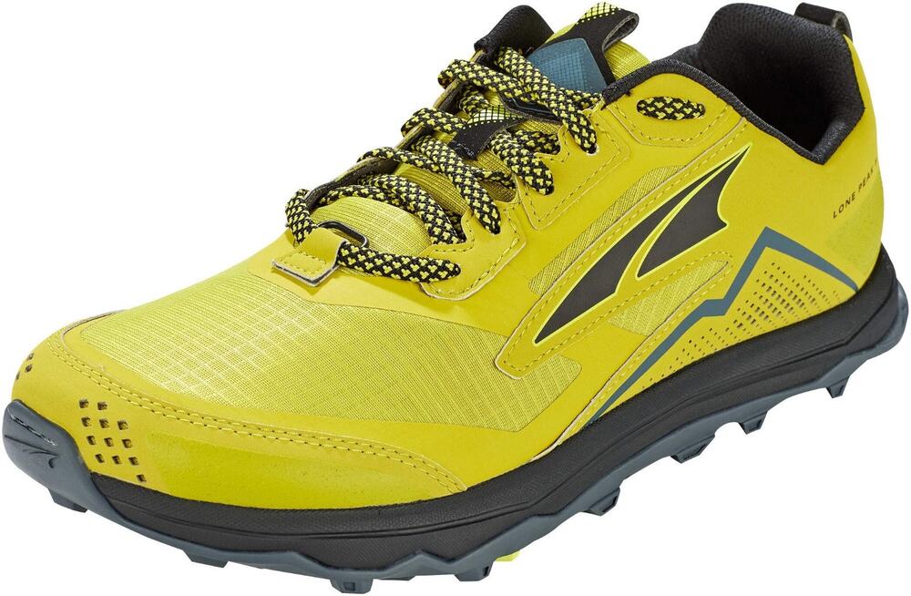 ALTRA Mens Size 9.5 Lone Peak 5 Trail Running Hike Shoe Lime/Black Sneaker New